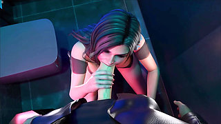 Sexy Stranger Girl Sucking Tom's Massive Cock In Toilet