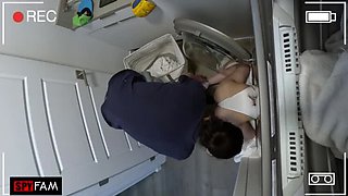 Clumsy Stepsister Stuck in Dryer Needs Stepbrother's Big Cock to Fuck Her Free