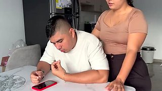 Stepsister Fucks Me in Kitchen - PronoiaMey Creampie Squirting MILF