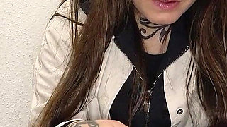 German Scout - Inked College Girl Jess Mori Pickup for Casting Fuck