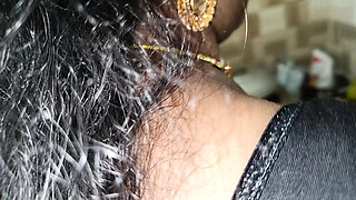Indian Housewife and Step Sister Threesome Fucking in Kitchen - Tamil Maid Roleplay