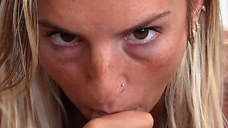 18 Year Old Slut Gets Cum on Her Bikini!