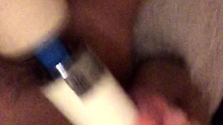 Amateur solo jock jerks his throbbing cock