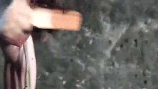 Tormented Maid - Judith Hangs Naked Tied up From the Ceiling and Gets Scrubbed Wet and Tickled Mercilessly