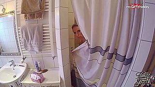 MyDirtyHobby - Blonde gets fucked in the bathroom