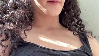 Chubby Brunette Big Boobs Dildo Masturbation