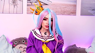 Asian teen anal cavity toyed with on top of the desk