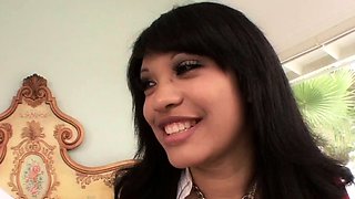 Sexy schoolgirl fucks oldie