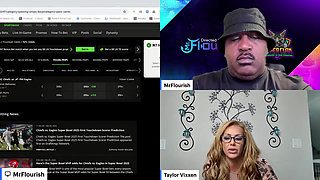 Live 50 Min Superbowl Sunday Mrflourish Podcast Stream with Co-host Taylor Vixxen