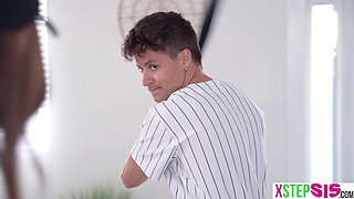 Baseball with his huge boobs stepsister