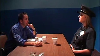 Cock in pussy cock in mouth sexy blonde in latex dress