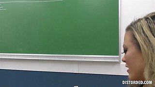 Lyra Louvell Spits and Wanks Mr Dante\u2019s Cock by Distorded