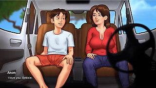 Summertime Saga - Gameplay - Roleplay - Debbie - Car Sex