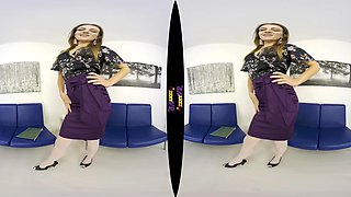 Overworked; Secretary Office Nylons Garter Belt Strip Solo Trimmed Pussy
