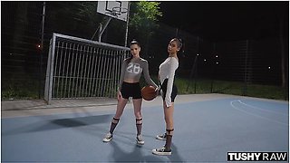 Vanessa And Sophie Share A Cock In Anal Threesome
