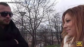 Hunt4k. cuckold can’t stop his gf selling her very hot figure