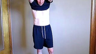 strip jackoff eat my own cum