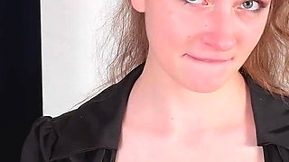 Ritzy Rain Badly Spanked and Belted Sorely, Her Ass Became so Intense Red That She Moans.