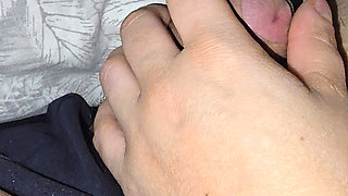 Step Mom Every time she pulls on the balls, step son squirts cum or not