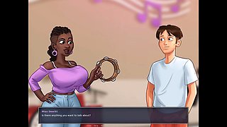 Steamy French teacher gets wild with a trailer park doll in summertime saga episode