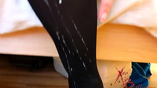 Brunette lesbian teen babe licks and fingers pussy