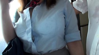Asian girl blowjob fingered and titty fucked
