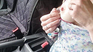 Public Agent: Feeling Horny, Had a Risky Little Play to Make Myself Squirt in the Car