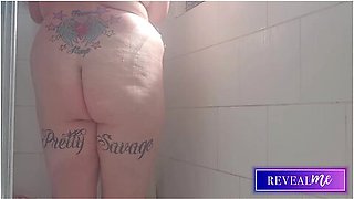 Revealme Curvy Babes Steamy Shower Masturbation With Water Jet