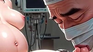 Perverted Doctor Worshipping Pregnant Woman Feet During Exam