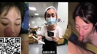 Close up POV of teen sucking cock