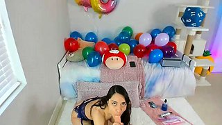 Brunette Couch Webcam Solo Fun Masturbating