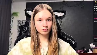 Curly Blonde Teen Records Solo Dildo Masturbation More at