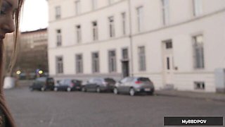 Creampie action with cheerful Melanie Gold and Nathan Blake from My Big Black Dick POV