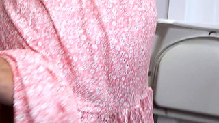 Camsoda long haired brunette with big natural tits fucked