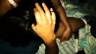 Cute brunette's kinky BDSM blowjob and fisting POV