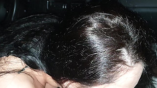 Rosalina Love Sucks My Dick in the Car and Licks the Cum