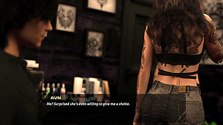 Move The Chains #15 - Two Goth Tattoo Artist Shares A Big White Cock