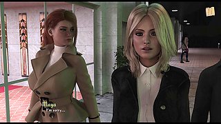 Brunette big tits, big boobs, backside