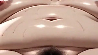 Horny Obese BBW Masturbates Her Hairy Wet Pussy Alone in Bed - Big Belly Solo Play