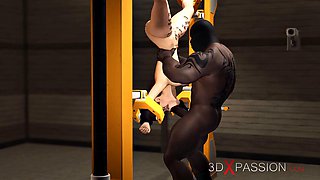 Crazy Fuck In Restraints. Hot Busty Slut Gets Fucked Rough By BBC