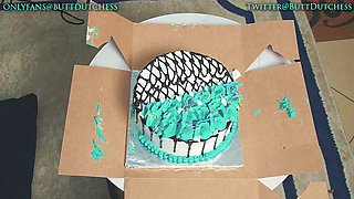 Pearl's Birthday Cake Smash - Sensual Wet & Messy Ass Sitting