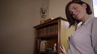 Chubby Brunette Big Boobs Dildo Masturbation