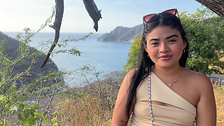 Beautiful Tourist Cheats on Her Husband with a Stranger for Money