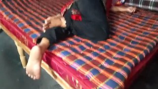 Desi Bangla aunty with First-time