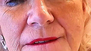 Mature Tgirl Deepthroats Her Own Throbbing Cock Drooling Everywhere