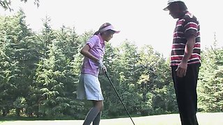 Golfer teen from Japan gets her pussy pounded silly