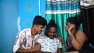 DESI HONRY STEP SISTER HARDCORE THREESOME SEX WITH HER TWO STEP BROTHER FULL MOVIE ( HINDI AUDIO )