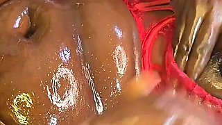 Big Ass Ebony MILF Squirting Multiple Times From Hard Fuck