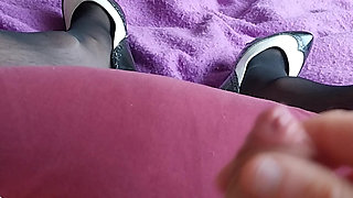 Tiny-clit Sissygasm with Magic Wand