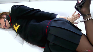 Cuffed and Gagged Featuring Natalia Forrest